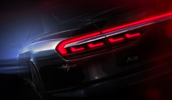 Audi A8 Tail Light Design Sketch Render