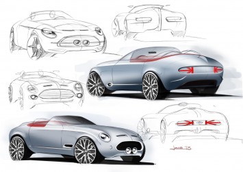 MINI Superleggera Vision Concept Design Sketches