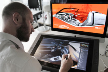BMW Concept Z4 Design Process Design Sketching on the Cintiq