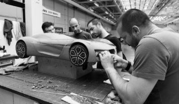 Renault Trezor Concept Design Process Clay modeling