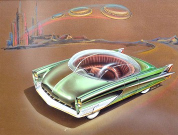 1953 Ford Concept design illustration by Charles Balogh