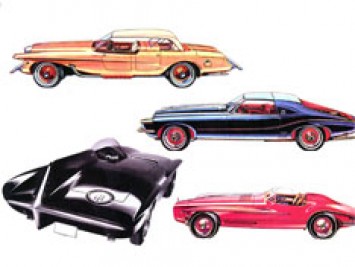 1960 Plymouth XNR sketches