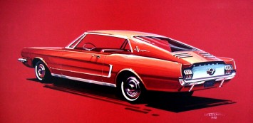 1962 Ford Mustang Sketch