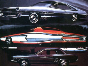 1968 Ford Styling Sketches by Homer LaGassey