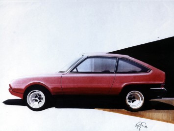 1972 Ford Fiesta Design Sketch