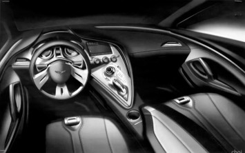 2014 Corvette Stingray Interior Design Sketch