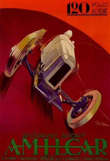  Auto Racing Poster for Amalica Grand Sport Auto Racing by Geo Ham