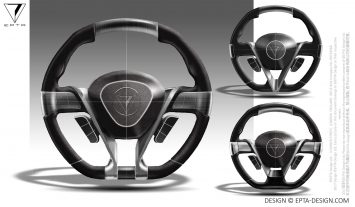 Epta Design Carmen Concept Steering Wheel Design Sketches