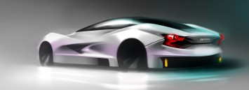 Ferrari Concept Sketch by Zach Coonrod