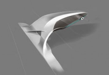 Hyundai i flow Concept Side Mirror Sketch