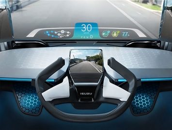 Isuzu FD SI Concept Interior Cockpit and steering wheel
