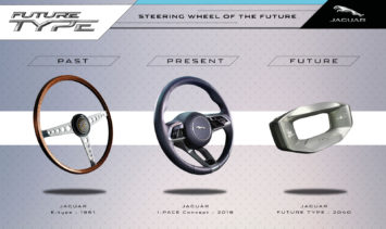 Jaguar Future Type Sayer Steering Wheel Design Panel