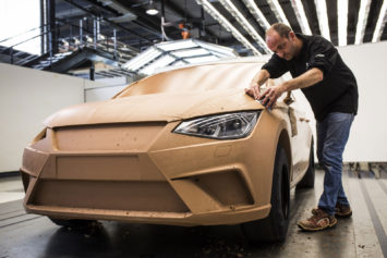 New Seat Ibiza Design Process Clay modeling
