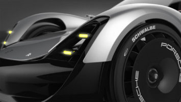 Porsche 100kW Sportscar Concept by Robin Ritter Render
