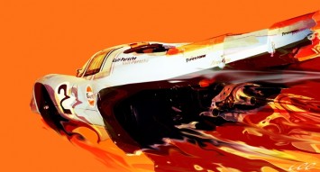 Porsche 917 Digital Art by LAM Design