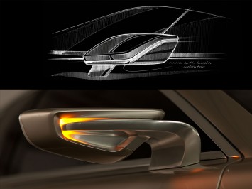 Side Mirror Design Audi e tron Spyder and Volvo Concept Universe