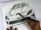 Sketching a Dodge Viper on Vellum Paper