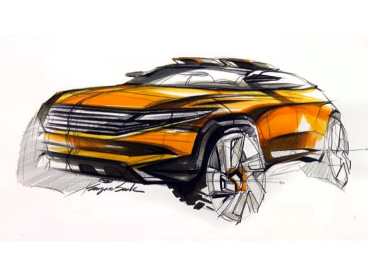 SUV design sketch video