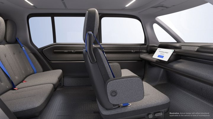 Waymo Zeekr Autonomous vehicle Interior Design
